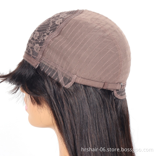 Li&Queen Hot Products Full Machine Straight Wigs Straight Human Hair Wigs With Bangs Brazilian Remy Hair Wigs